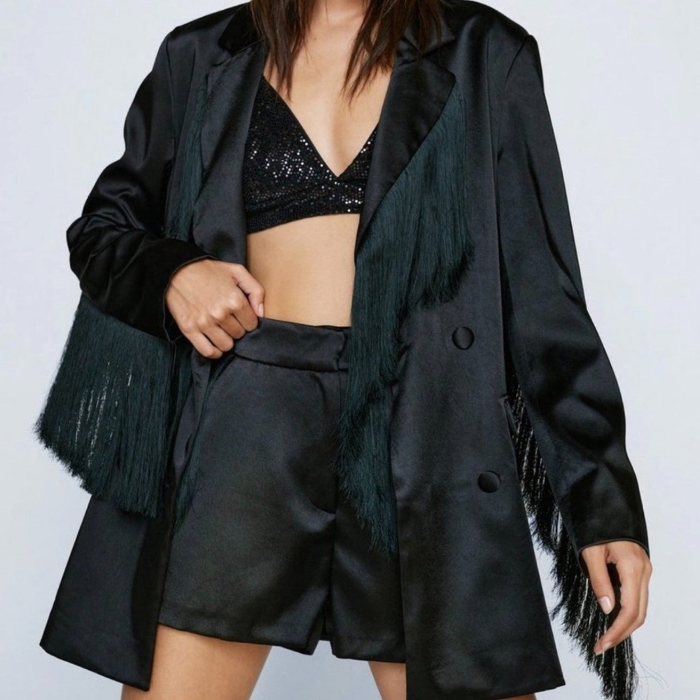 Nasty Gal Fringe Blazer